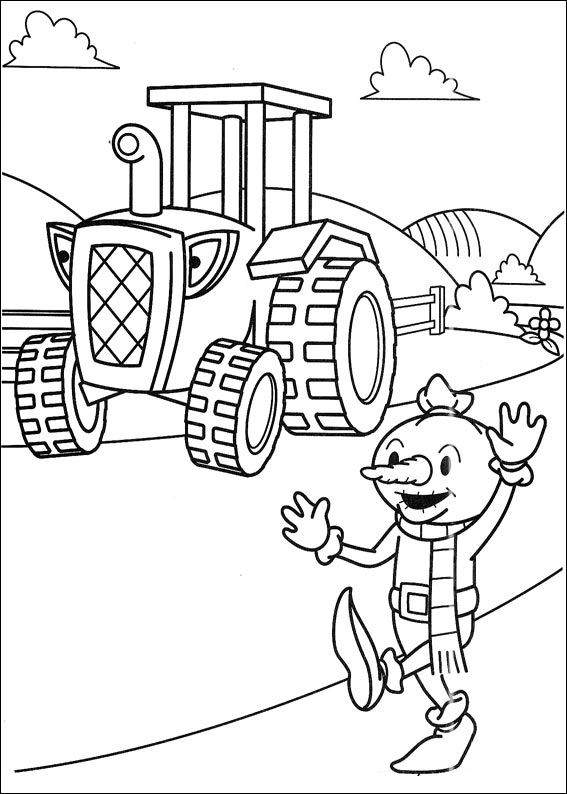 Plansa de colorat cu Bob Constructorul 82 81